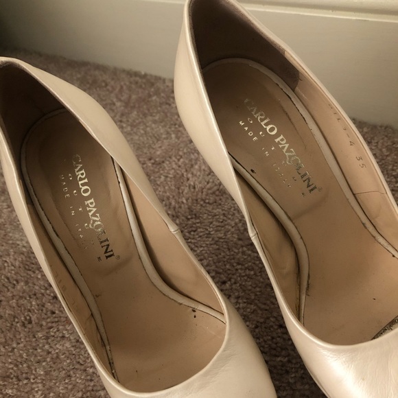 Carlo Pazolini Couture Pearl Heels Peep Toe - Picture 3 of 14